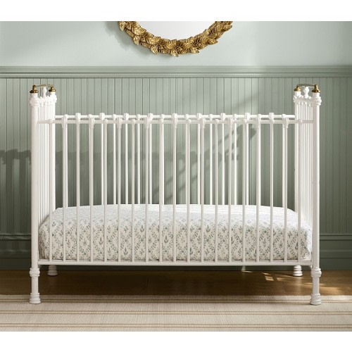 Chris Loves Julia Convertible Iron Crib | Pottery Barn Kids