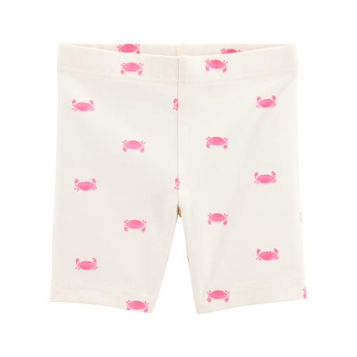 Baby Crab Print Bike Shorts - Ivory - Carter's | Carter's