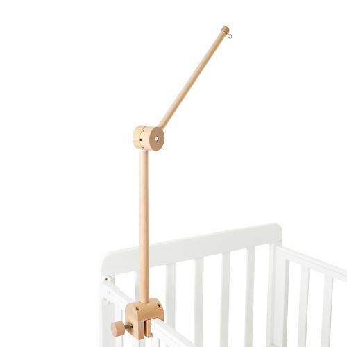 Baby Crib Mobile Arm - Wooden Baby Mobile Crib Holder Height Adjustable for Hanging Baby Crib Attachment for Nursery Decor