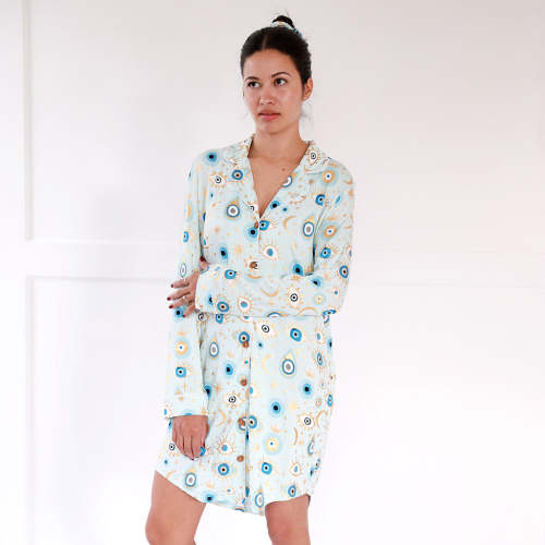 Celestial Fiona Women's Luxe Sleep Shirt (Medium 4-6)