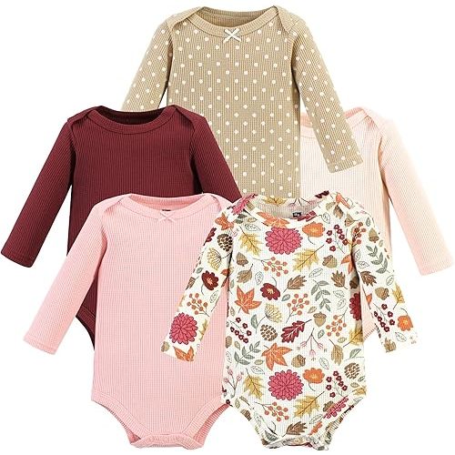 Hudson Baby Unisex Baby Thermal Long Sleeve Bodysuits