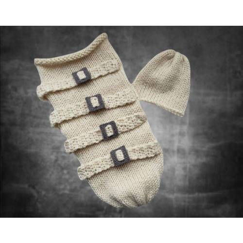 Straight Jacket Baby Cocoon Hat Set Gothic Alternative - Etsy