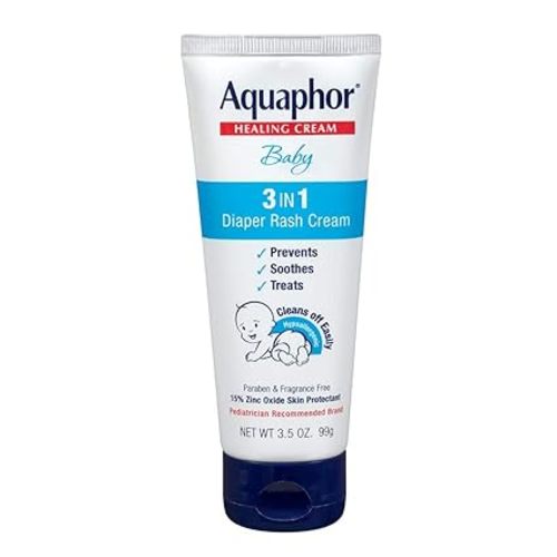 Aquaphor Baby Diaper Rash Paste, 3.5 Ounce (Pack of 3) (Packaging May Vary)