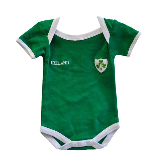 Lansdowne Ireland Rugby Vest Designed with A Small Ireland Print and Shamrock Badge,Green,6-12 Months
