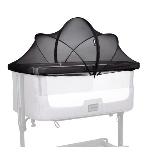 Beberoad Love Bassinet Cover Mosquito Net for Bassinet with 2-Way-Zipper Tent Cover for Bedside Sleeper/Travel Crib (Black)