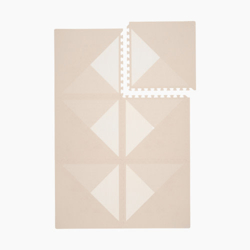 Toddlekind Premium Foam Playmats Kyte Collection - Mocha, 6X8