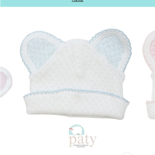 Paty Bear Cap w/Trim Options | Posh Tots Children's Boutique