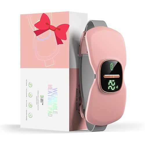 Heating Pad for Period Cramps, Portable Menstrual Heating Pad, Period Pain Relief Heated Pad, Back or Belly Heating Belt, for Her Women Girl Friend Wife