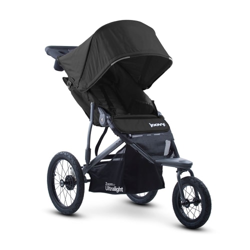 Zoom 360 Ultralight Lightweight Performance Jogging Single Stroller - Black