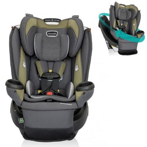 Evenflo Revolve 360 Extend All-in-one Rotating Convertible Car Seat With Quick Clean Cover