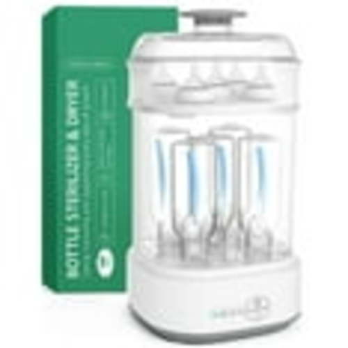 Bottle Sterilizer and Dryer for Baby Bottles, Electric Steam Sterilization Machine,Pacifiers, Pump Parts,Toys White