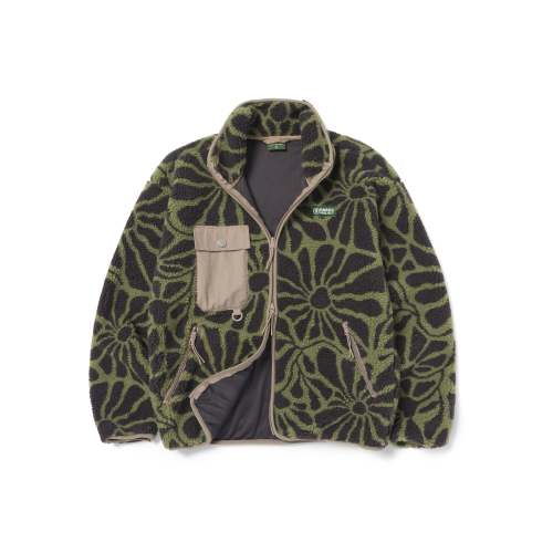 Wildflowers Full Zip High Pile Fleece