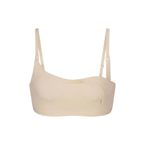 FITS EVERYBODY MATERNITY NURSING SCOOP BRALETTE | SAND