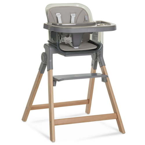 Evolur Tiny Throne 2 in 1 Highchair, Fossil Gray