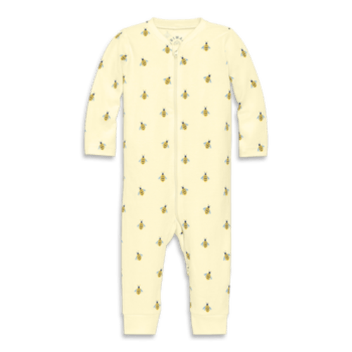 Baby Organic Zip Romper In Baby Bugs