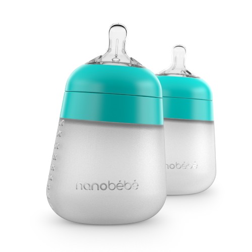 Nanobebe Flexy Silicone Baby Bottle 2pk