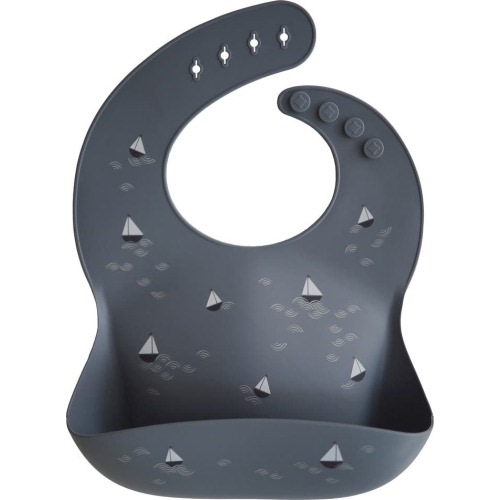 Mushie Silicone Bib, Boats