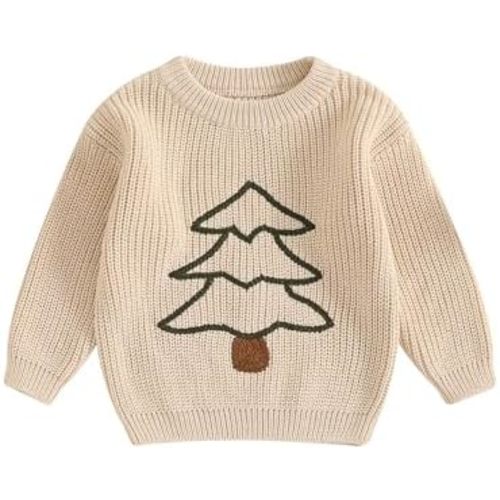 Toddler Baby Girl Knit Sweaters Oversized Long Sleeve Embroidery Shirt Top Newborn Infant Cute Fall Winter Clothes