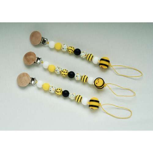Bumble Bee Pacifier Clip/ Newborn Pacifier Clip/ Baby Shower Gift/ Pacifier Holder/ Baby Pacifier Clip