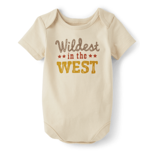 Unisex Baby Wildest West Graphic Bodysuit - Brown