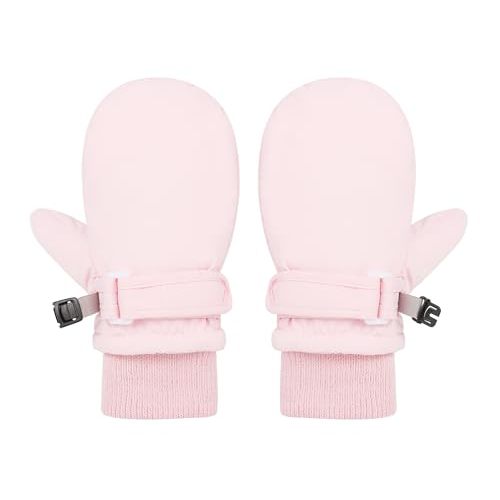 Toddler Mittens - Waterproof Snow Gloves for Boys and Girls, Winter Kids Gloves Lined With Fleece