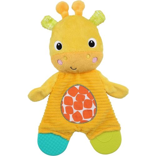 Bright Starts Snuggle & Teethe BPA-free Crinkle Teething Plush Baby Toy - Giraffe