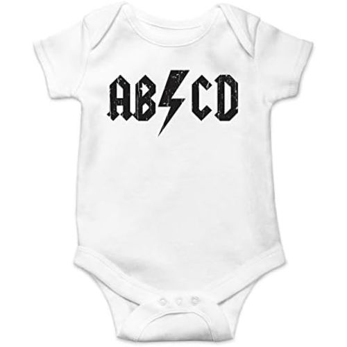 ABCD Alphabet Rock And Roll - Funny Baby Essentials Bodysuit - Baby Boy Clothes Newborn Outfits