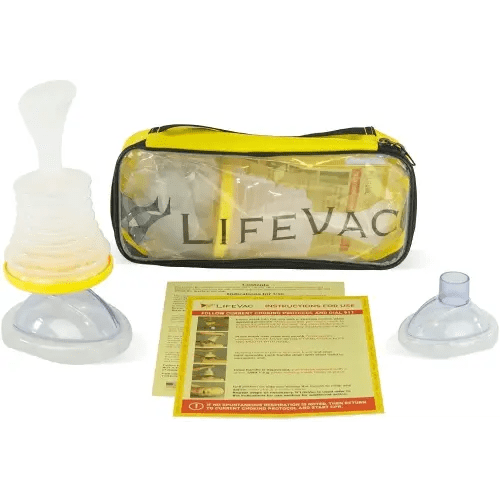 LifeVac Yellow Travel Kit - Portable Suction Rescue Device, First Aid Kit for Kids and Adults, Portable Airway Suction Device for Children and Adults
