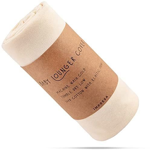 Impresa Infant Lounger Cover fits Snuggle Me Organic Lounger - 100% Cotton - Unisex - Natural Color