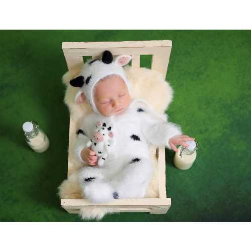 Newborn knit cow outfit Knit cow toy 1 year cow romper set Cow hat Cow toy Halloween costume Easter costume Baby Gift gör mothers