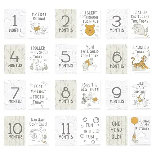 Disney Winnie'S Woodland Milestone Cards | Baby Bunting AU