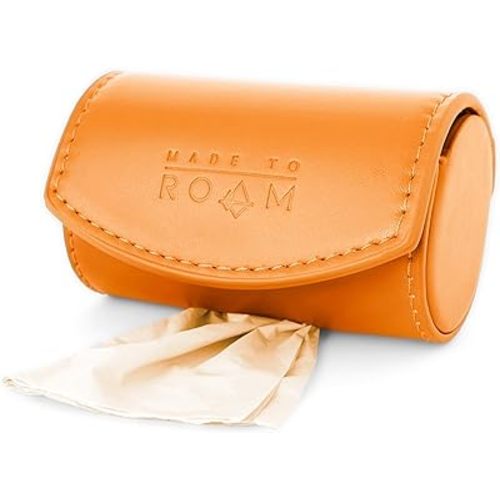 MADE TO ROAM On Dooty Pack - Premium Dog Poop Bag Holder for Leash, Vegan Leather Waste Bag Dispenser for Poop Bag Rolls - Nevada Evening