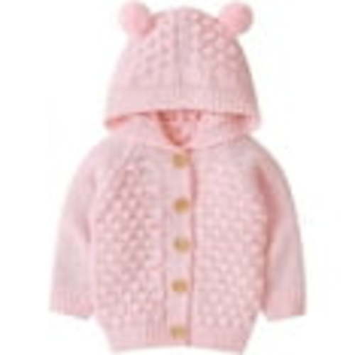 TOPGOD Baby Girl Knit Cardigan Sweater Hoodies Warm Tops Toddler Infant Bear Ear Outerwear Jacket Coat Outfit Clothes