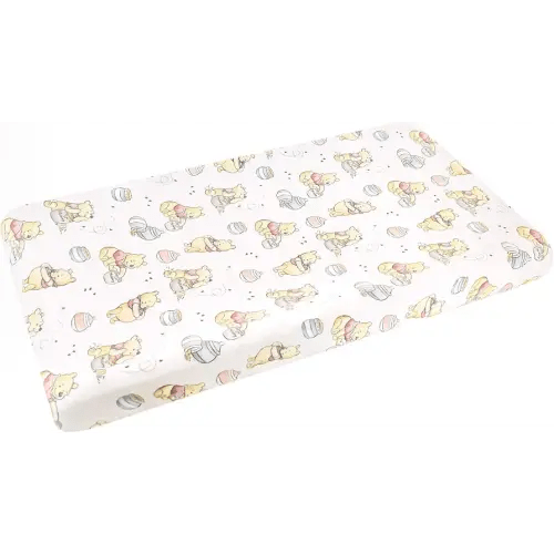 Premium Knit Diaper Changing Pad Cover Hunny by Copper Pearl