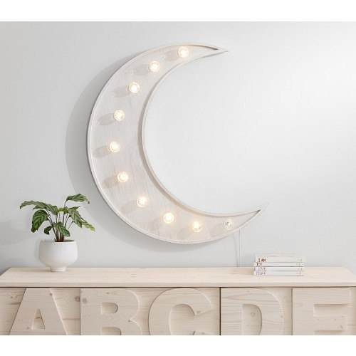 Crescent Moon Marquee | Pottery Barn Kids
