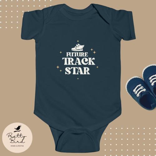 Future Track Star Onesie | Athletic Baby | Sports Baby | Baby Walking Onesie | Track and Field | Funny Baby shirt | Unisex Baby shirt