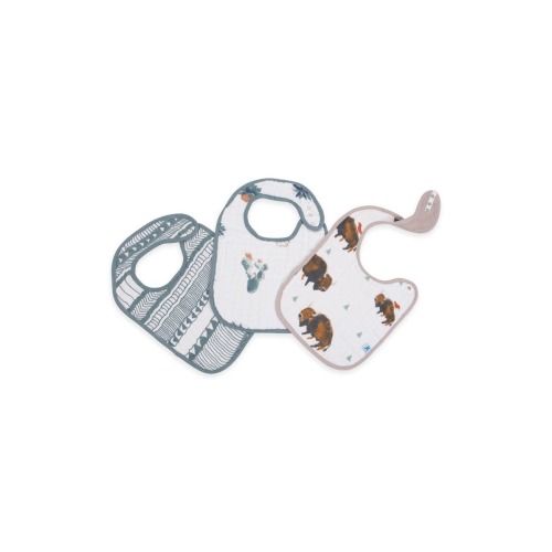 3-Pack Classic Cotton Muslin Bibs