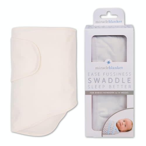 Miracle Blanket Swaddle Wrap - Newborn Essential Baby Blanket - Soft Sleep Sack Ideal for Newborns and Infants (Natural Beige)