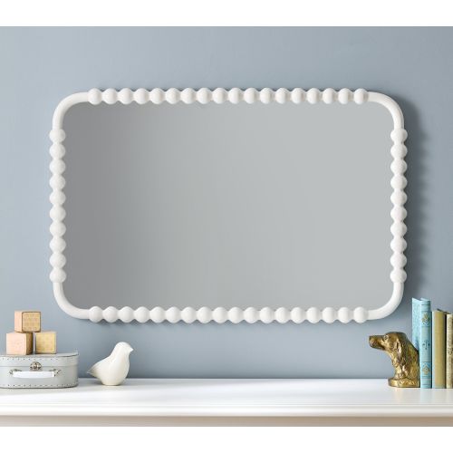 Chris Loves Julia Turned Wood Mirror (26" x 23")