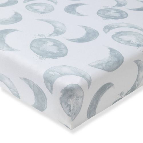 Burt's Bees Baby® Organic Fitted Crib Sheet - Hello Moon Quarry