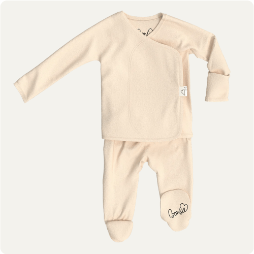 Bonsie Skin to Skin Footie - Oat - Newborn