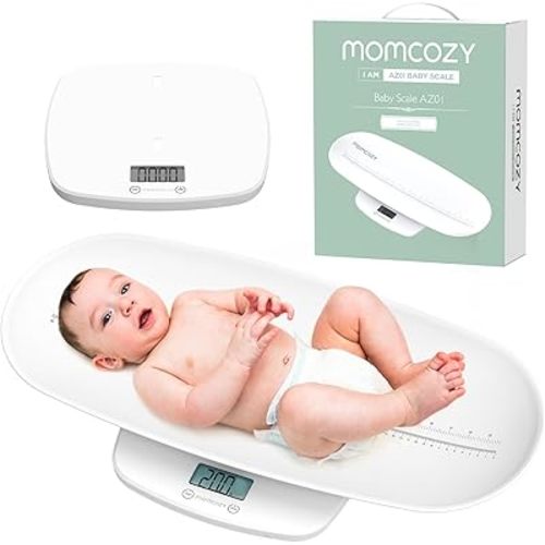 Momcozy Multi-Functional Baby Scale for Toddler, Children, Pet, Adult, Removable Scales for Body Weight & Height Measurement, Perspectives Switch, 5 Units, Digital LED Screen, Auto-Off, Up to 330lb