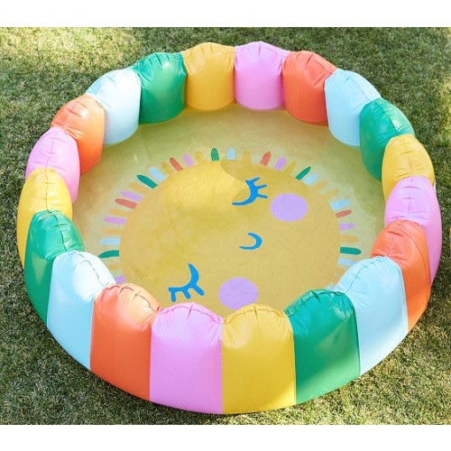 BIRTHDAY Rainbow Sun Inflatable Pool | Pottery Barn Kids