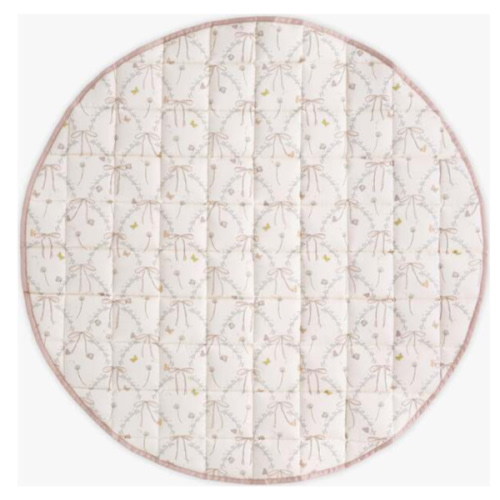 Bows & Butterfly Kisses, Play Mat, Pink - Gooselings | Maisonette