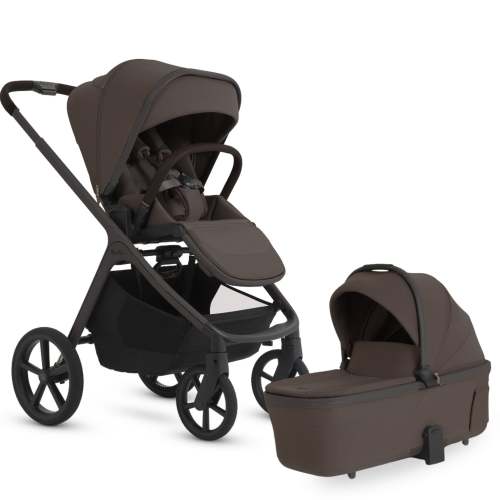 Silver Cross Cove 2 Full-Size All-Terrain Stroller + Bassinet Bundle - Chocolate