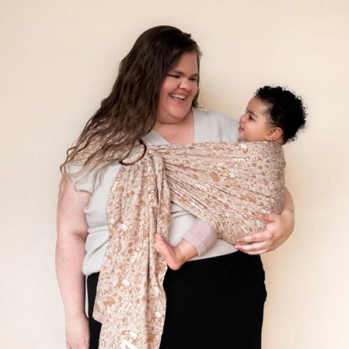 Woodland Ring Sling | Cozy Babywearing with Whimsical Forest Creatures