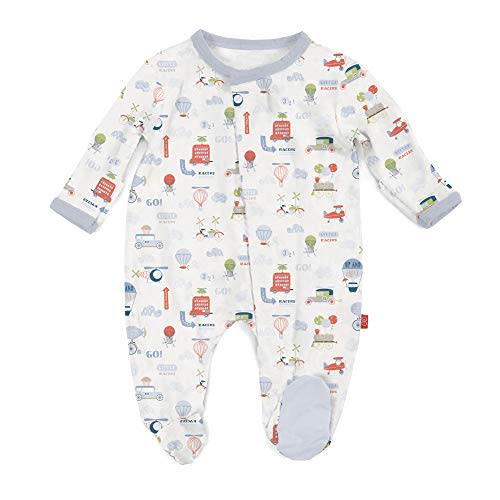 Magnetic Me Footie Pajamas Soft Modal Baby Sleepwear with Quick Magnetic Fastener | Boys and Girls Sleeper Preemie-24 Months