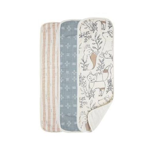 Crane Baby Muslin Burp Cloth Set - Ezra - 3pk