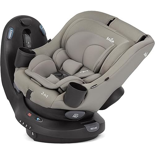 Joie Baby, Chili Spin SI 360 Rotating 2-in-1 Convertible Car Seat, Rear and Forward-Facing, No-Rethread Harness, Side Impact Protection (Dove)