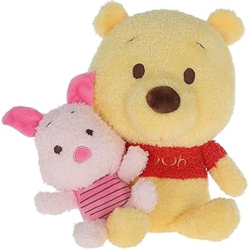 Kids Preferred Disney Baby Winnie The Pooh Plush with Little Piglet CUTEEZE Collectible Plush Stuffed Animal